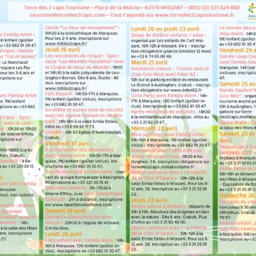Agenda des 2 caps